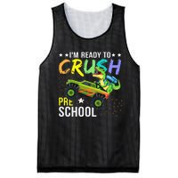 I'm Ready to Crush Kindergarten Dinosaur Back to School Mesh Reversible Basketball Jersey Tank