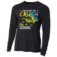 I'm Ready to Crush Kindergarten Dinosaur Back to School Cooling Performance Long Sleeve Crew