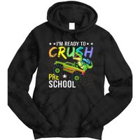 I'm Ready to Crush Kindergarten Dinosaur Back to School Tie Dye Hoodie