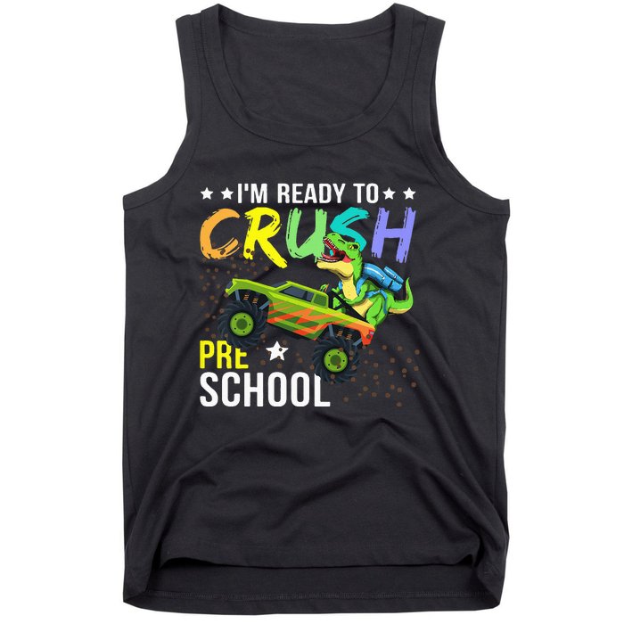 I'm Ready to Crush Kindergarten Dinosaur Back to School Tank Top