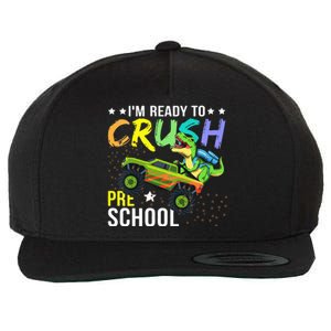 I'm Ready to Crush Kindergarten Dinosaur Back to School Wool Snapback Cap