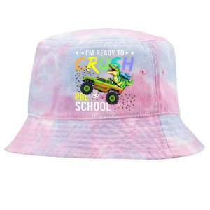 I'm Ready to Crush Kindergarten Dinosaur Back to School Tie-Dyed Bucket Hat