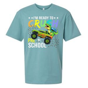 I'm Ready to Crush Kindergarten Dinosaur Back to School Sueded Cloud Jersey T-Shirt