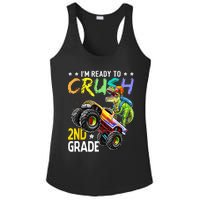 Im Ready To Crush 2nd Grade Dinosaur First Day Of School Ladies PosiCharge Competitor Racerback Tank