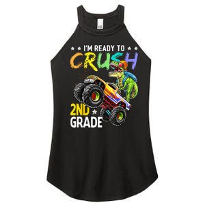 Im Ready To Crush 2nd Grade Dinosaur First Day Of School Women's Perfect Tri Rocker Tank