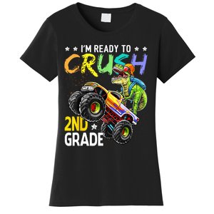 Im Ready To Crush 2nd Grade Dinosaur First Day Of School Women's T-Shirt