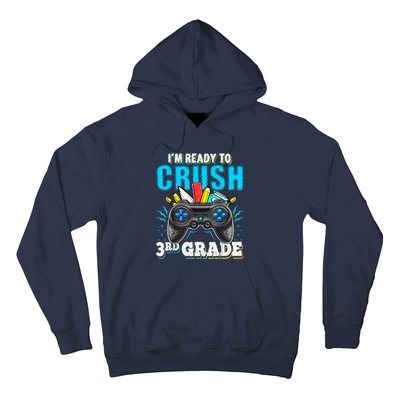 Im Ready To Crush 3rd Grade Back To School Video Game Boy Hoodie