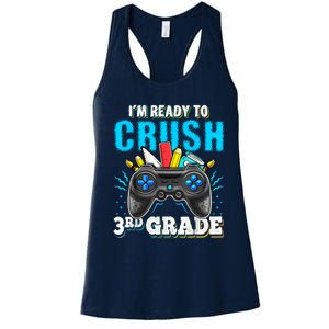 Im Ready To Crush 3rd Grade Back To School Video Game Boy Women's Racerback Tank