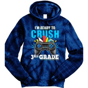 Im Ready To Crush 3rd Grade Back To School Video Game Boy Tie Dye Hoodie