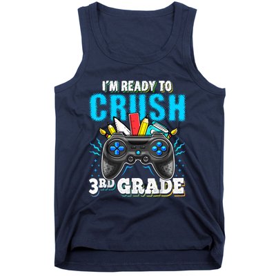 Im Ready To Crush 3rd Grade Back To School Video Game Boy Tank Top