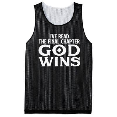 IVe Read The Final Chapter God Wins Christian Faith Mesh Reversible Basketball Jersey Tank