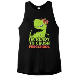 I'm Ready To Crush Preschool Dinosaur Back To School Ladies PosiCharge Tri-Blend Wicking Tank