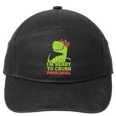 I'm Ready To Crush Preschool Dinosaur Back To School 7-Panel Snapback Hat