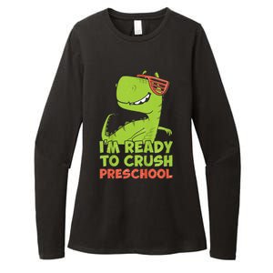 I'm Ready To Crush Preschool Dinosaur Back To School Womens CVC Long Sleeve Shirt