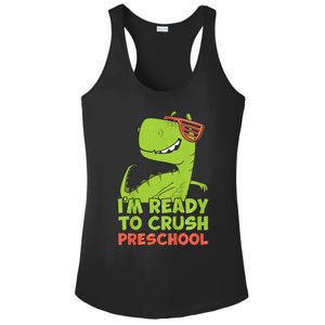 I'm Ready To Crush Preschool Dinosaur Back To School Ladies PosiCharge Competitor Racerback Tank