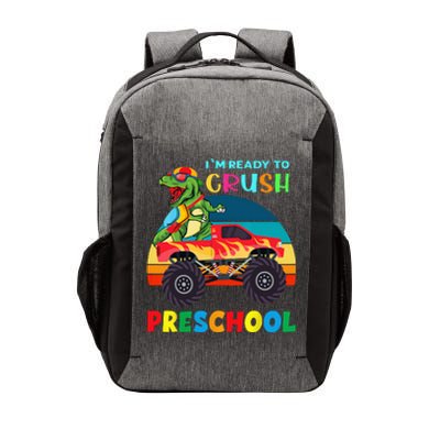 Im Ready To Crush Preschool Monster Truck Dinosaur Vector Backpack