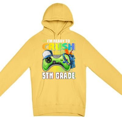 Im Ready To Crush 5th Grade Back To School Video Game Boy Premium Pullover Hoodie