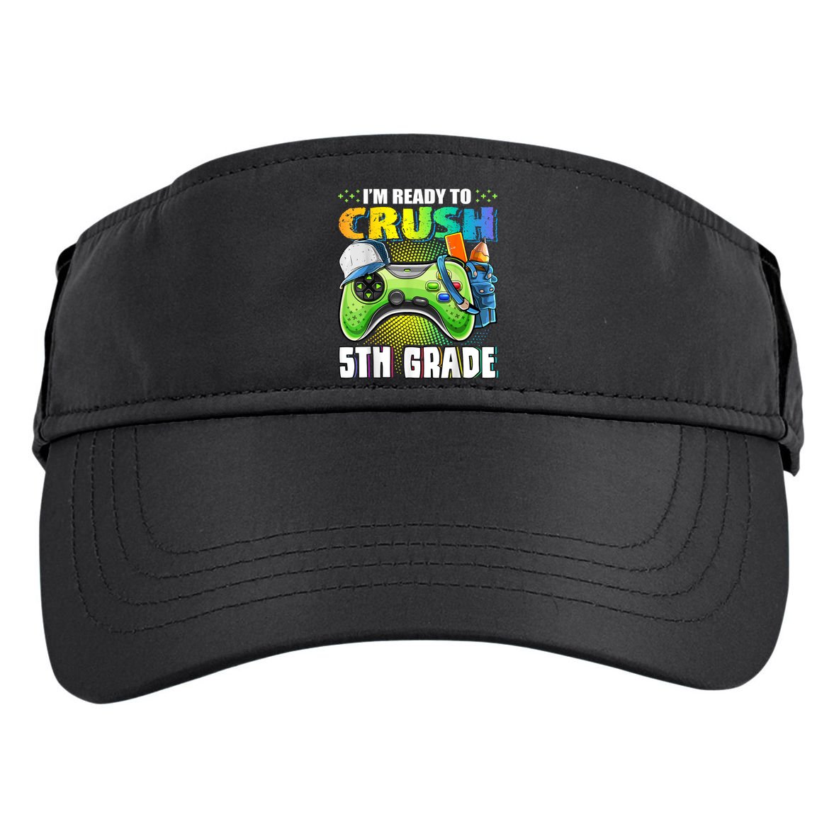 Im Ready To Crush 5th Grade Back To School Video Game Boy Adult Drive Performance Visor