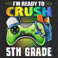 Im Ready To Crush 5th Grade Back To School Video Game Boy Adult Drive Performance Visor
