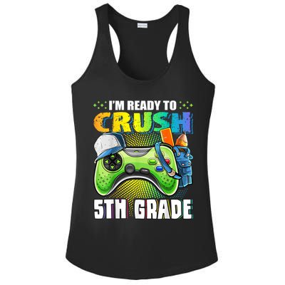 Im Ready To Crush 5th Grade Back To School Video Game Boy Ladies PosiCharge Competitor Racerback Tank
