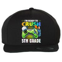 Im Ready To Crush 5th Grade Back To School Video Game Boy Wool Snapback Cap