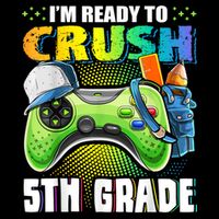 Im Ready To Crush 5th Grade Back To School Video Game Boy Wool Snapback Cap