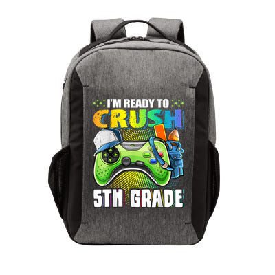 Im Ready To Crush 5th Grade Back To School Video Game Boy Vector Backpack