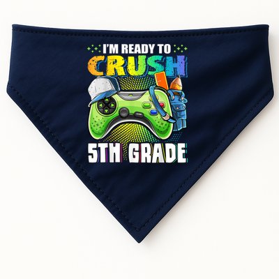 Im Ready To Crush 5th Grade Back To School Video Game Boy USA-Made Doggie Bandana