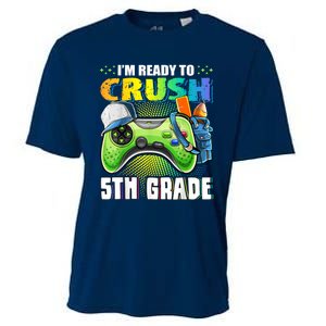 Im Ready To Crush 5th Grade Back To School Video Game Boy Cooling Performance Crew T-Shirt