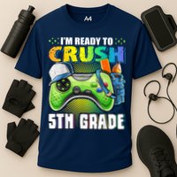 Im Ready To Crush 5th Grade Back To School Video Game Boy Cooling Performance Crew T-Shirt
