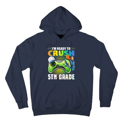 Im Ready To Crush 5th Grade Back To School Video Game Boy Hoodie