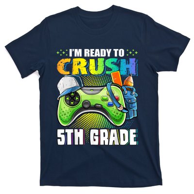 Im Ready To Crush 5th Grade Back To School Video Game Boy T-Shirt