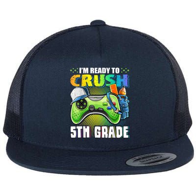 Im Ready To Crush 5th Grade Back To School Video Game Boy Flatbill Hat