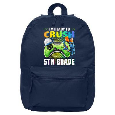 Im Ready To Crush 5th Grade Back To School Video Game Boy 16 in Basic Backpack