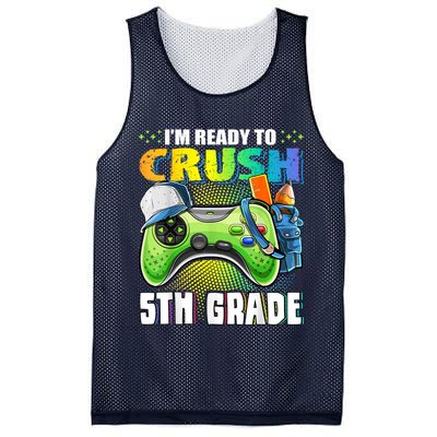 Im Ready To Crush 5th Grade Back To School Video Game Boy Mesh Reversible Basketball Jersey Tank