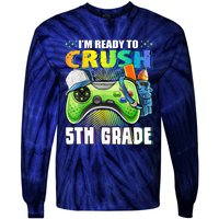 Im Ready To Crush 5th Grade Back To School Video Game Boy Tie-Dye Long Sleeve Shirt