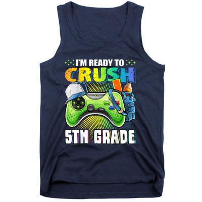 Im Ready To Crush 5th Grade Back To School Video Game Boy Tank Top