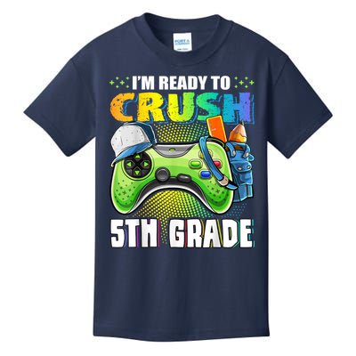 Im Ready To Crush 5th Grade Back To School Video Game Boy Kids T-Shirt