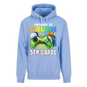 Im Ready To Crush 5th Grade Back To School Video Game Boy Unisex Surf Hoodie