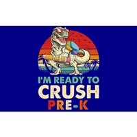 Im Ready To Crush PreK Retro Dinosaur Funny Back To School Funny Gift Bumper Sticker