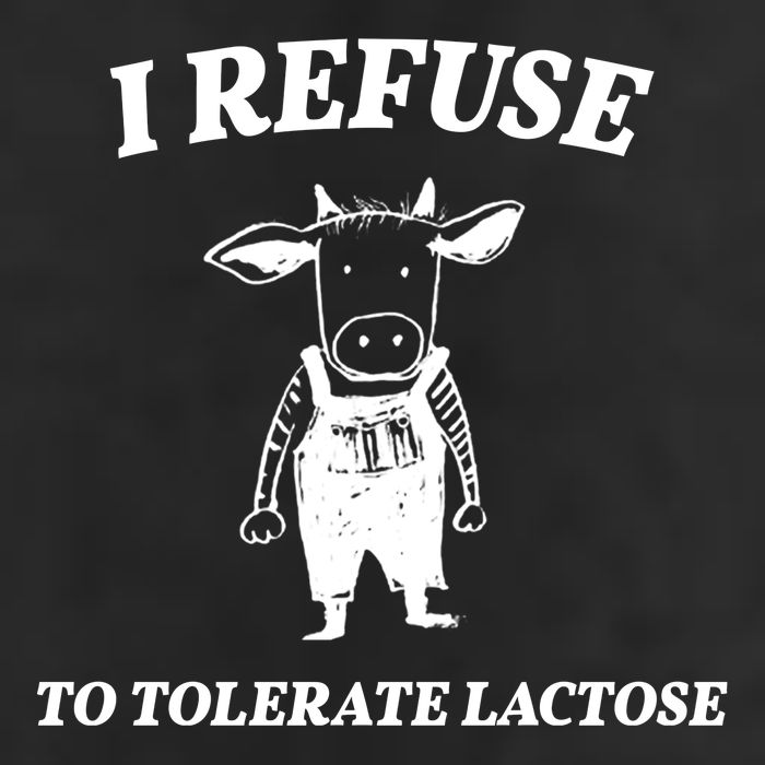I Refuse To Tolerate Lactose Cow 7 Panel Mesh Trucker Snapback Hat