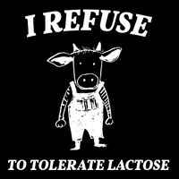I Refuse To Tolerate Lactose Cow Drawstring Bag