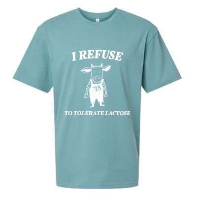 I Refuse To Tolerate Lactose Cow Sueded Cloud Jersey T-Shirt