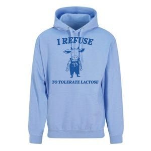 I Refuse To Tolerate Lactose Cow Unisex Surf Hoodie