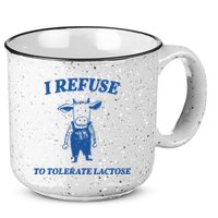 I Refuse To Tolerate Lactose Cow 15oz Campfire Ceramic Mug