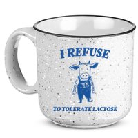 I Refuse To Tolerate Lactose Cow 15oz Campfire Ceramic Mug