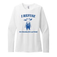 I Refuse To Tolerate Lactose Cow Womens CVC Long Sleeve Shirt