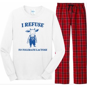 I Refuse To Tolerate Lactose Cow Long Sleeve Pajama Set