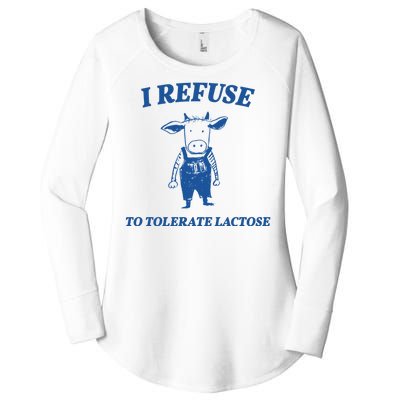 I Refuse To Tolerate Lactose Cow Women's Perfect Tri Tunic Long Sleeve Shirt