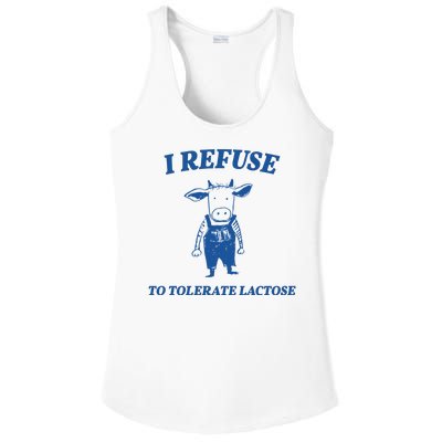 I Refuse To Tolerate Lactose Cow Ladies PosiCharge Competitor Racerback Tank